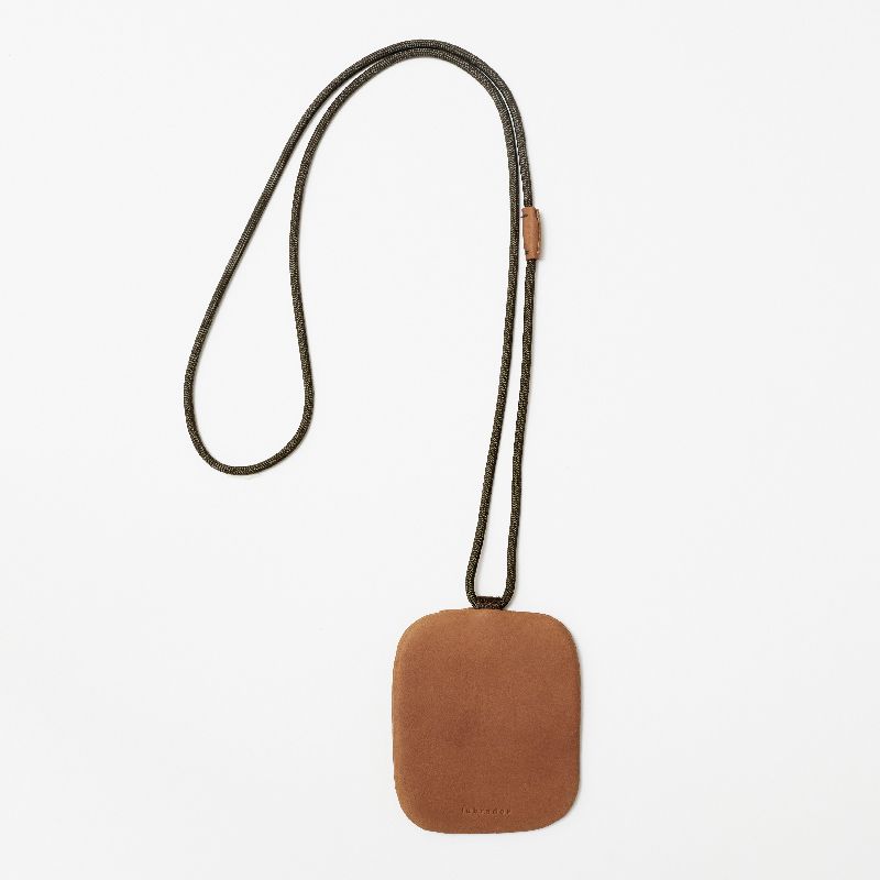 LAA185 WALNUT key pouch neck strap #1