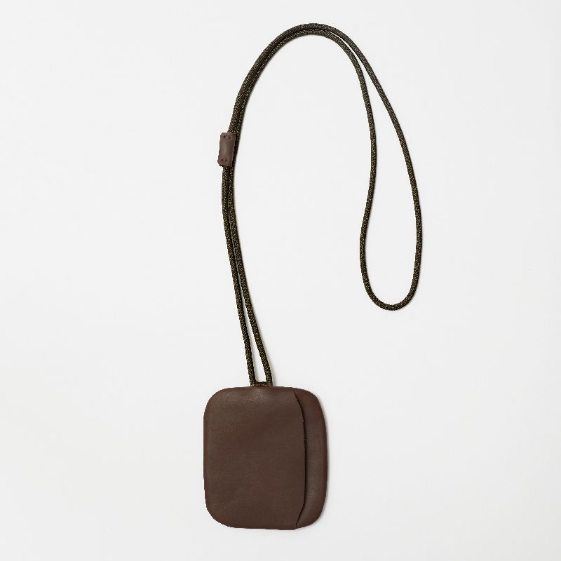 LAA185 WALNUT key pouch neck strap #1